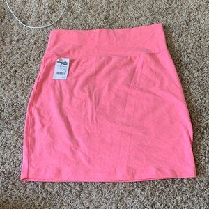 Pink bodycon skirt